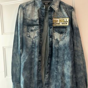 Women’s button down denim shirt